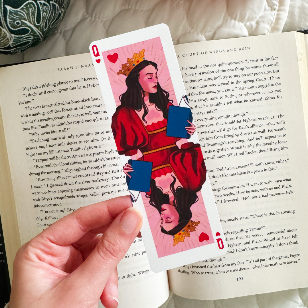 Queen of Books Soft Matte Bookmark