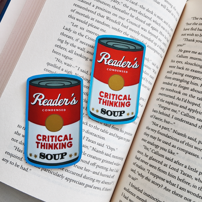 Reader's Critical Thinking Soup Bookish Kindle Sticker