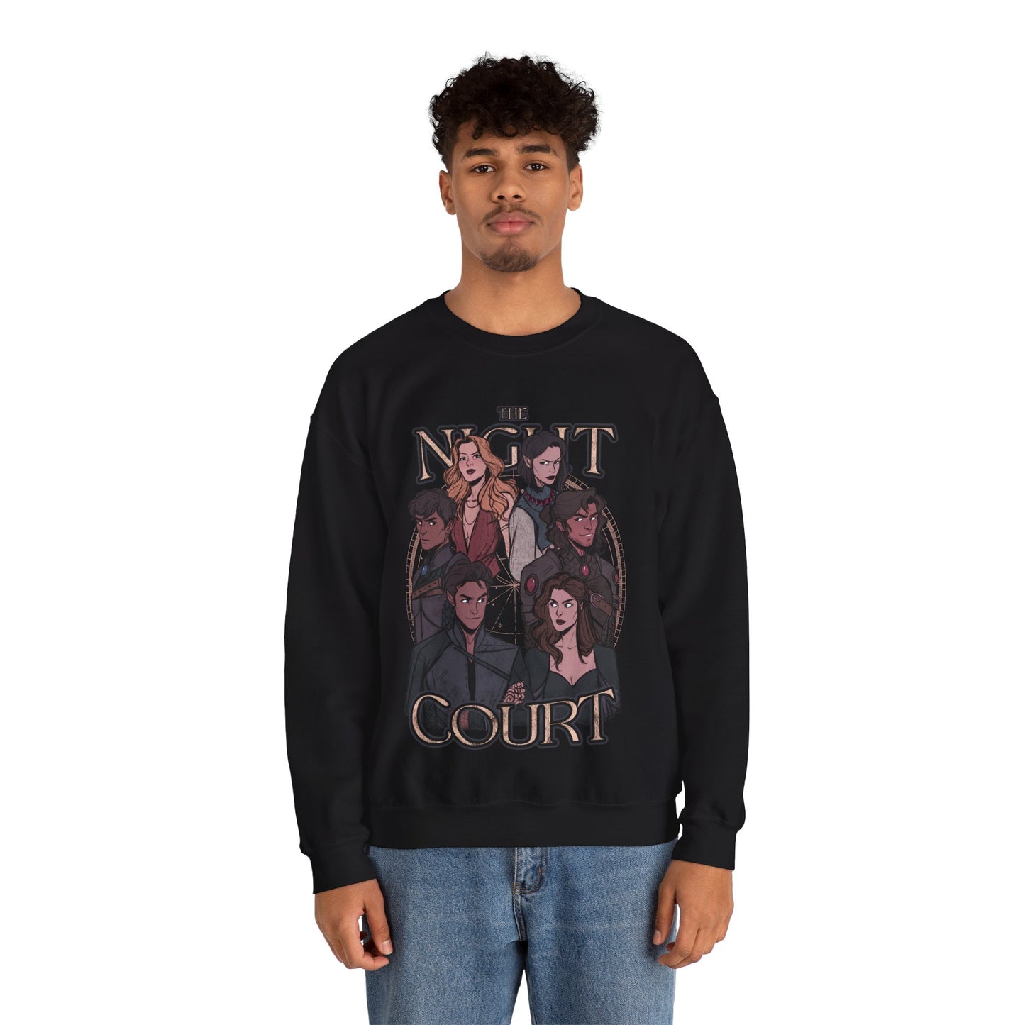A Court of Thorns and Roses - The Night Court - Heavy Blend Crewneck Sweatshirt