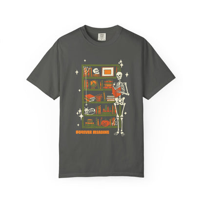 Forever Reading Comfort Colors® Fall Bookish Shirt, Halloween Gift for Book Lovers and Readers