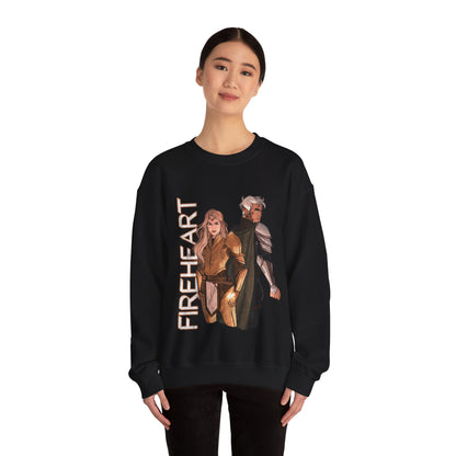 Throne of Glass Crewneck - Aelin and Rowan | Fireheart | Sarah J Maas Officially Licensed Sweatshirt | Bookish Merch | ACOTAR Merch