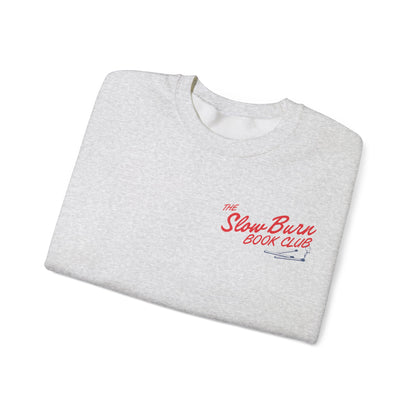 Slow Burn Book Club Sweatshirt Love Is Worth The Wait  Book Lovers Romance Readers Cozy Crewneck Book Club Gift