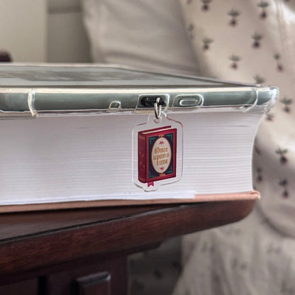 Once Upon a Time Book Kindle Charm, Kobo Charm & USB-C Plug for Book Lovers, Kindle Accessory