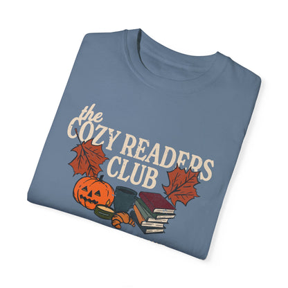 Cozy Readers Club Comfort Colors® Fall Bookish Shirt, Autumn Gift for Book Lovers and Readers