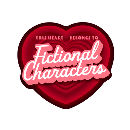 This Heart Belongs to Fictional Characters Sticker Bookish Kindle Sticker