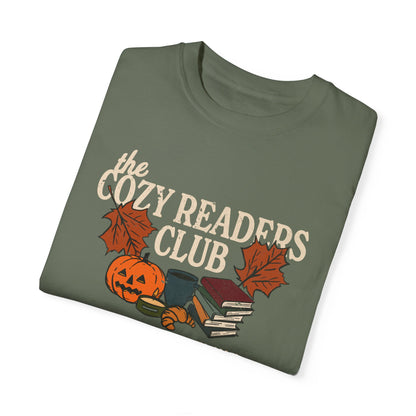 Cozy Readers Club Comfort Colors® Fall Bookish Shirt, Autumn Gift for Book Lovers and Readers