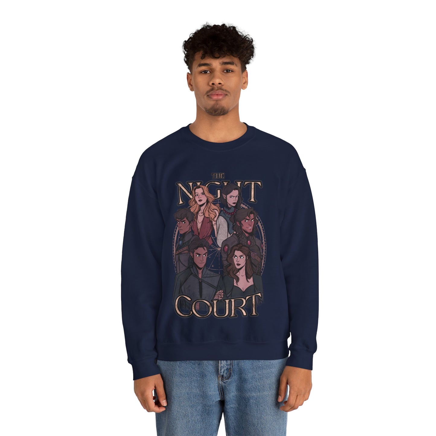 A Court of Thorns and Roses - The Night Court - Heavy Blend Crewneck Sweatshirt