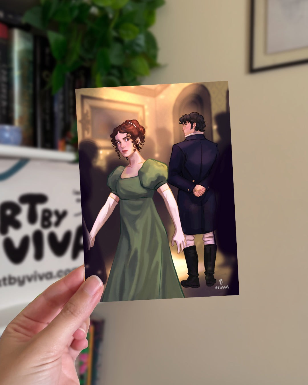 Elizabeth and Darcy at Netherfield Ball - 5x7 Art Print