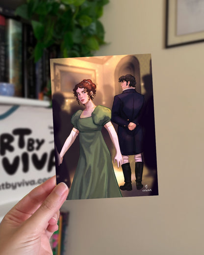 Elizabeth and Darcy at Netherfield Ball - 5x7 Art Print