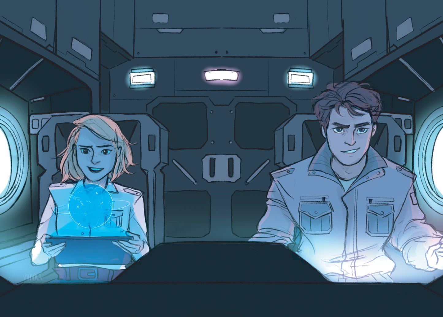 Cress and Thorne 5x7 Art Print