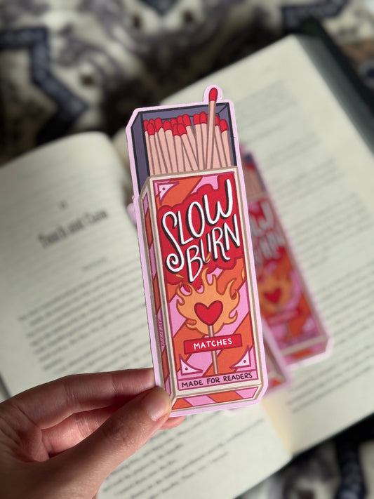 Slow Burn Matches Soft Matte Die-Cut Bookmark