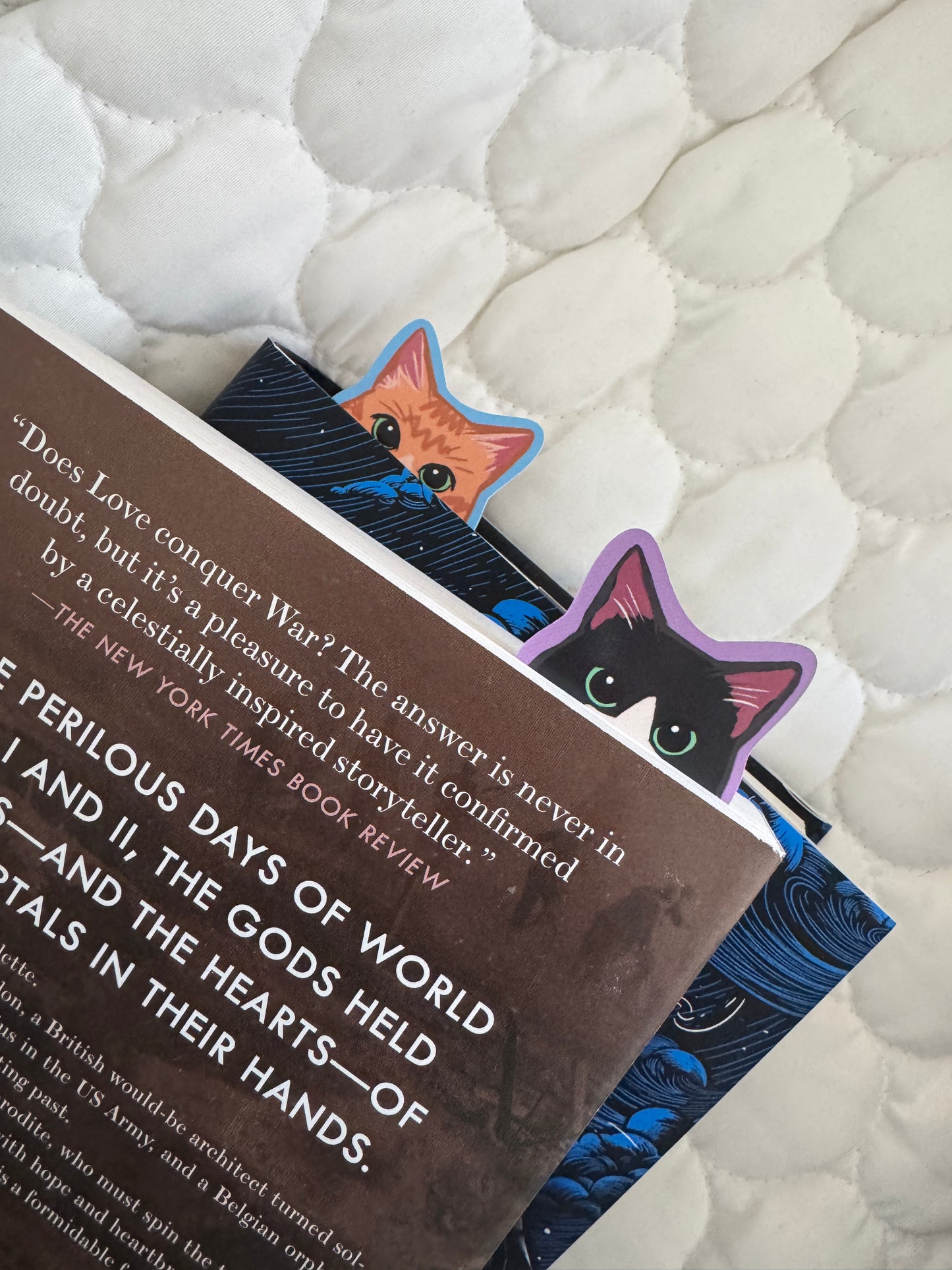 Black Cat Bookmark for Book Lovers, Single Sided Cute Cat Bookmark for Readers