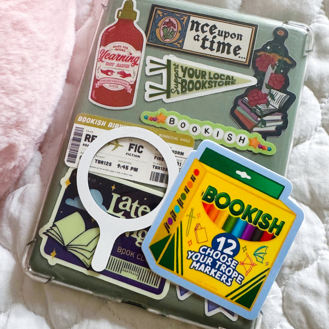 Bookish Friendship Bracelet Book Sticker, Kindle Stickers