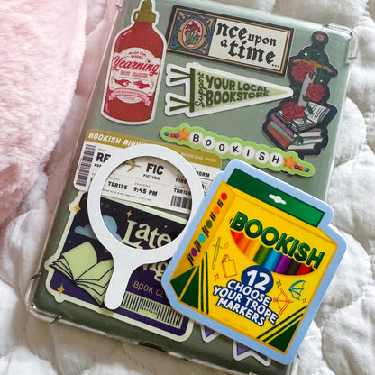 Bookish Friendship Bracelet Book Sticker, Kindle Stickers