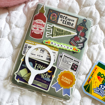 Bookish Friendship Bracelet Book Sticker, Kindle Stickers