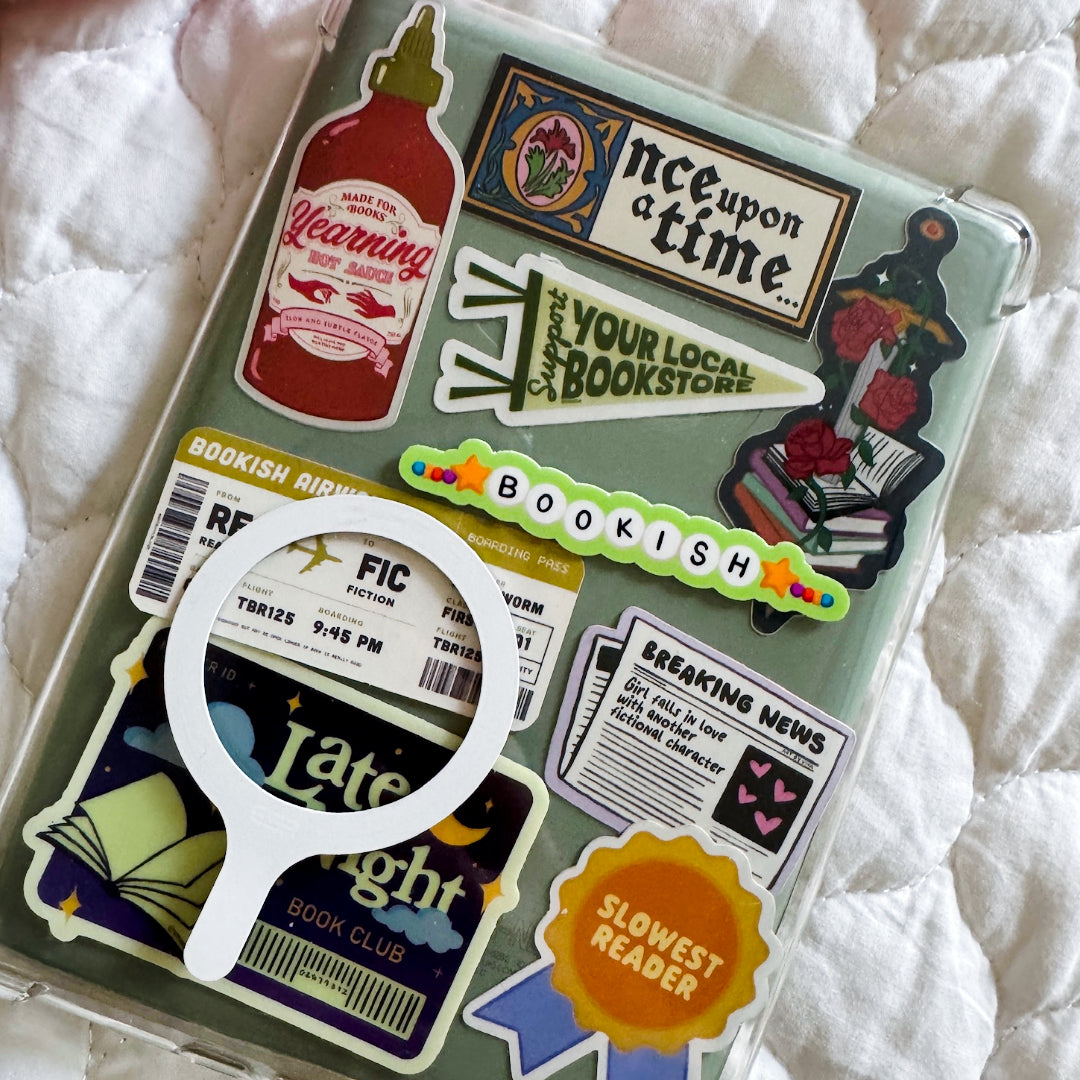 Bookish Friendship Bracelet Book Sticker, Kindle Stickers