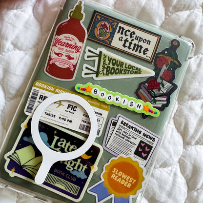 Bookish Friendship Bracelet Book Sticker, Kindle Stickers