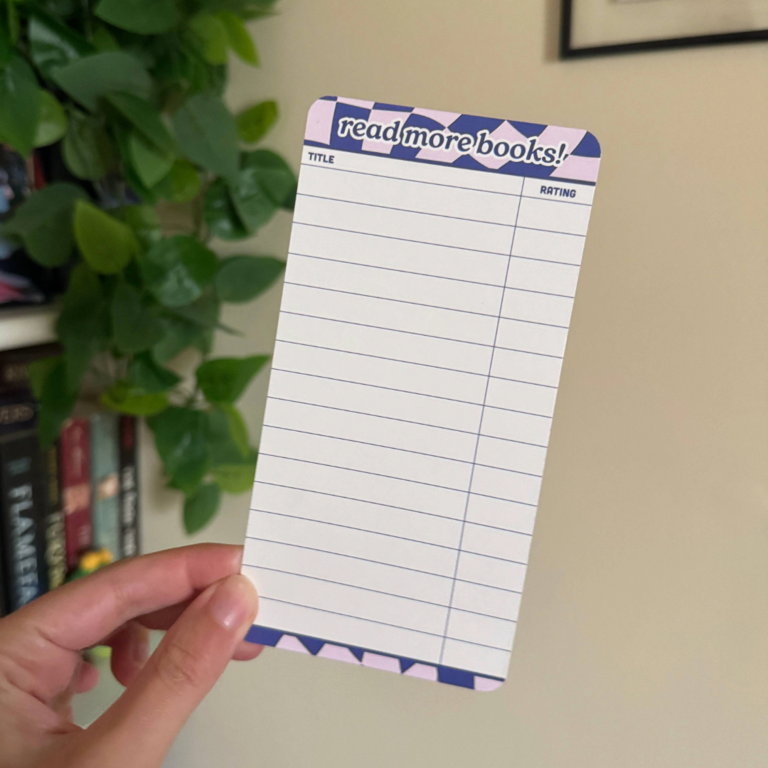 Double Sided Reading Log Bookmark