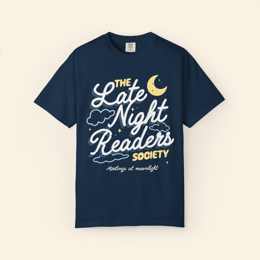 Late Night Readers Society Bookish Graphic Tee