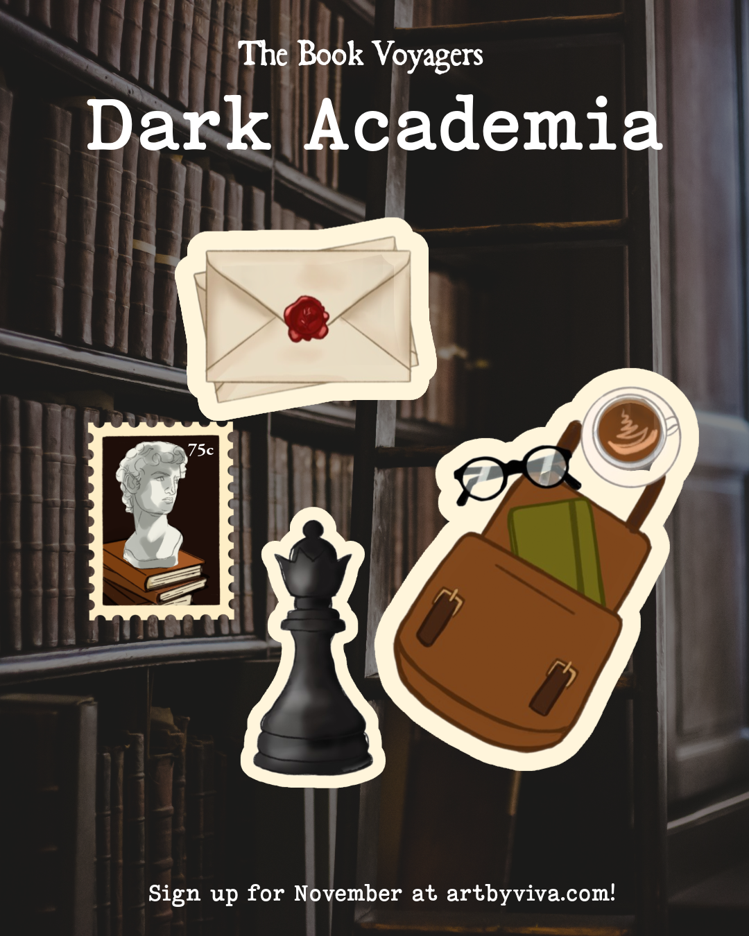 The Book Voyagers Mail Club - Dark Academia (October/November)