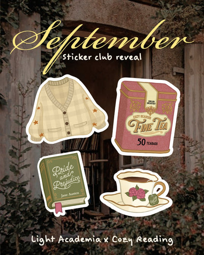 Cozy Academia Sticker Pack