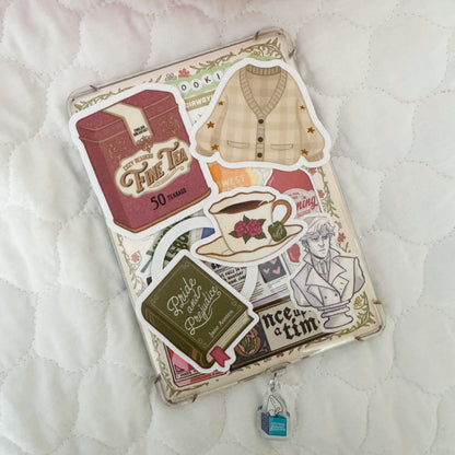 Cozy Readers Fine Tea Tin Bookish Sticker