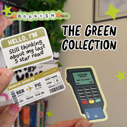 The Green Collection Bookish Kindle Sticker Pack