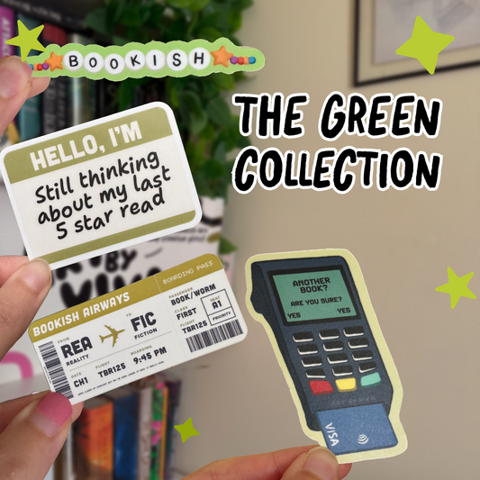 The Green Collection Bookish Kindle Sticker Pack