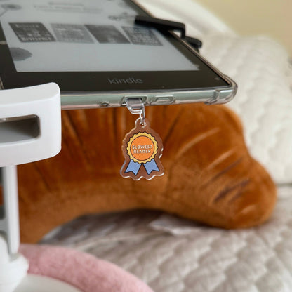 Slowest Reader Kindle Charm, Kobo Charm & USB-C Dust Plug for Book Lovers