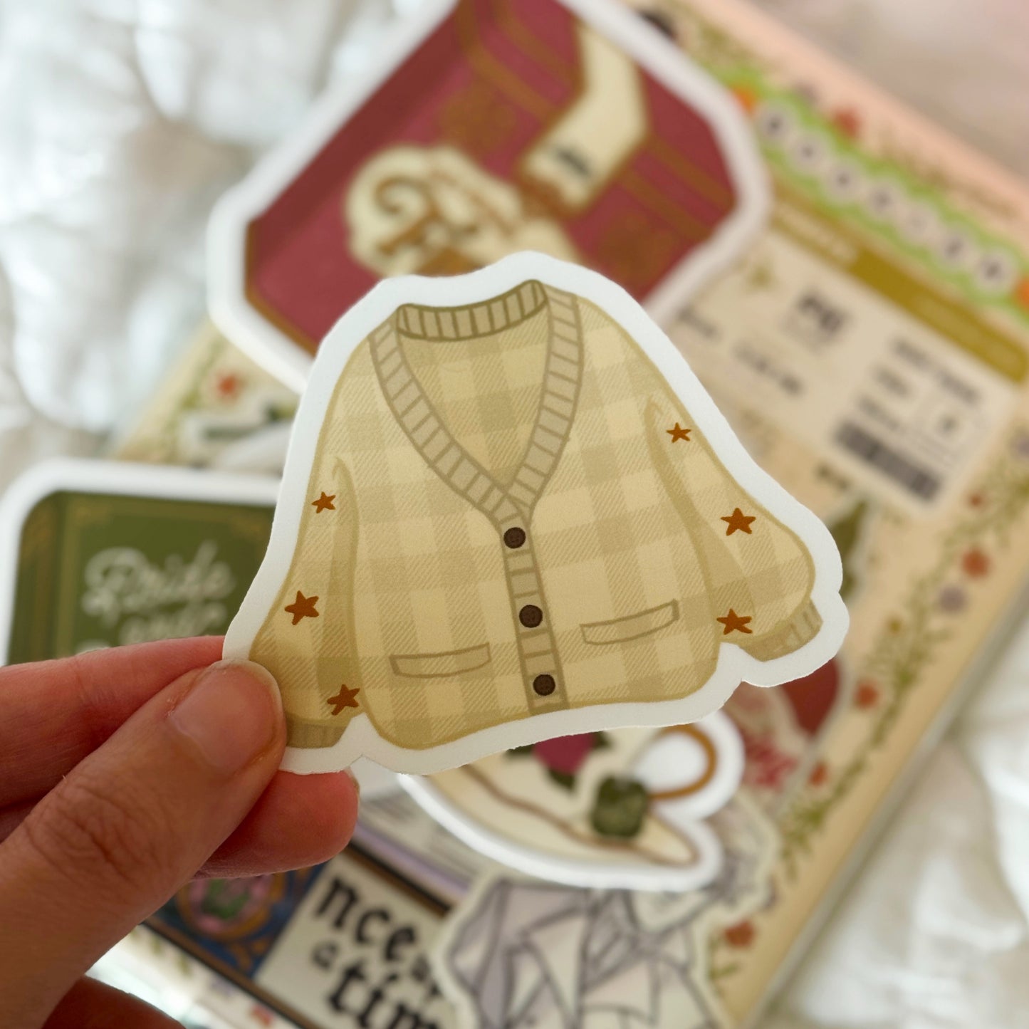 Cozy Sweater Bookish Sticker