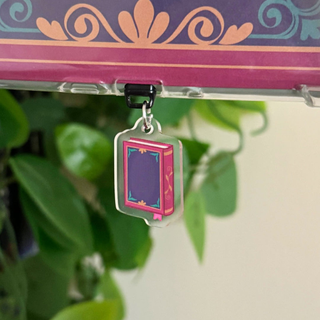 Once Upon a Time Book Kindle Charm, Kobo Charm & USB-C Plug for Book Lovers, Kindle Accessory