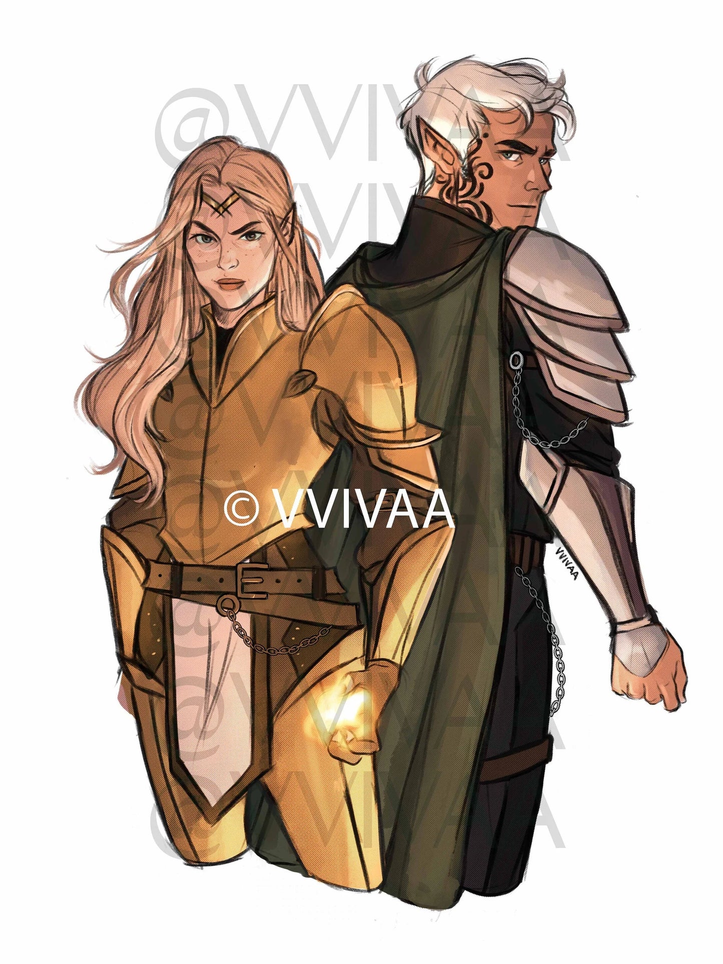 Aelin and Rowan Art Print