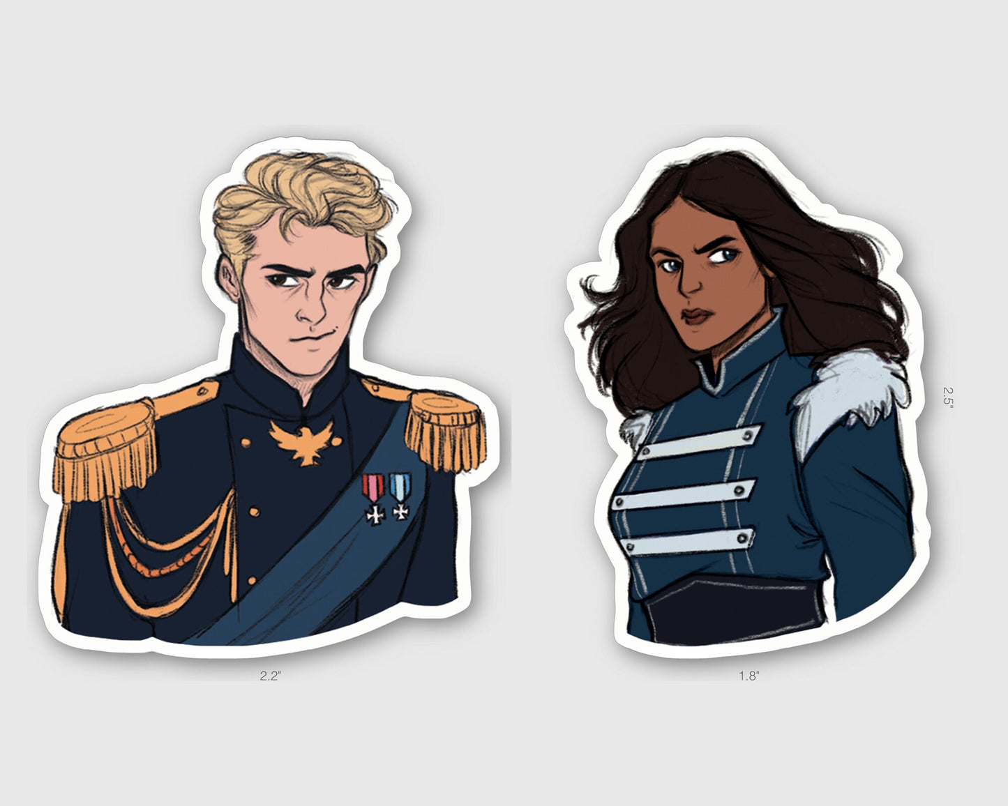 The Fox and the Dragon Matte Stickers: Bookish Kindle Sticker