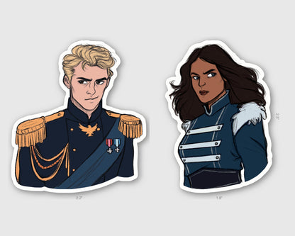 The Fox and the Dragon Matte Stickers: Bookish Kindle Sticker