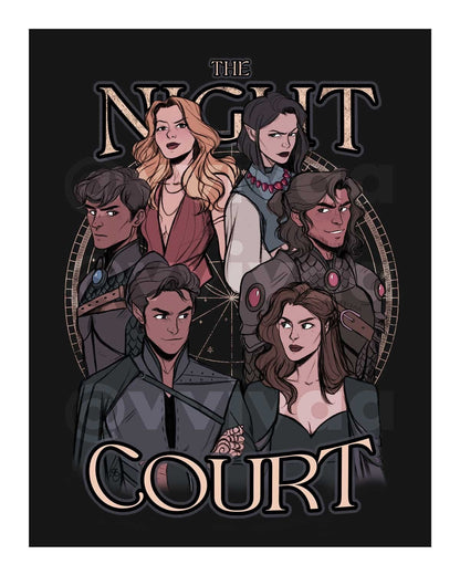 A Court of Thorns and Roses - The Night Court  Print | ACOTAR Print | ACOTAR Merch