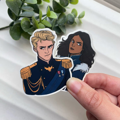 The Fox and the Dragon Matte Stickers: Bookish Kindle Sticker