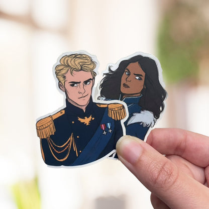 The Fox and the Dragon Matte Stickers: Bookish Kindle Sticker