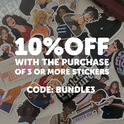 The Fox and the Dragon Matte Stickers: Bookish Kindle Sticker