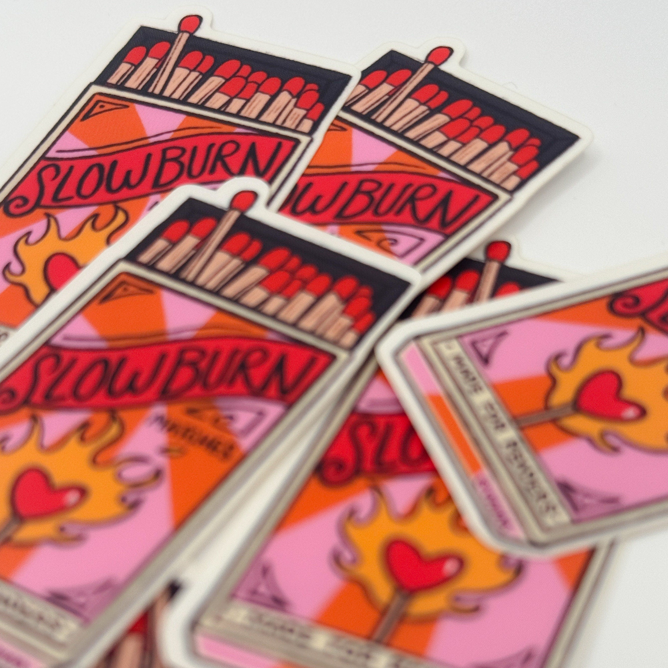 Slow Burn Matches Bookish Tropes Bookish Kindle Sticker