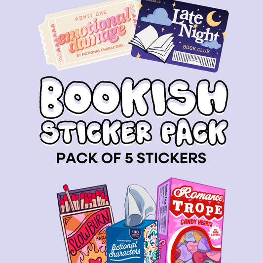Kindle Sticker Bundle, A set of my best-selling 5 stickers! Cute sticker pack for Kindle, Gifts for readers and book lovers