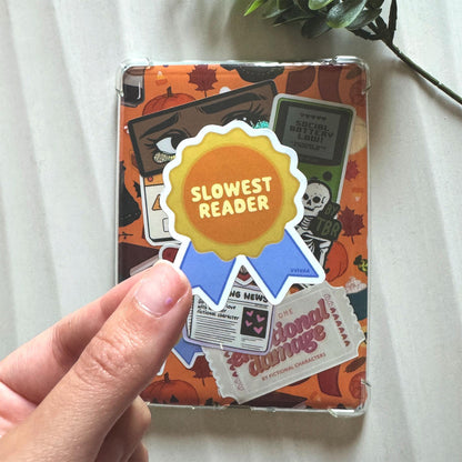 Slowest Reader Award Sticker Funny Bookish Sticker