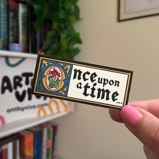 Once Upon a Time Fairytale Castlecore Romance Bookish Sticker