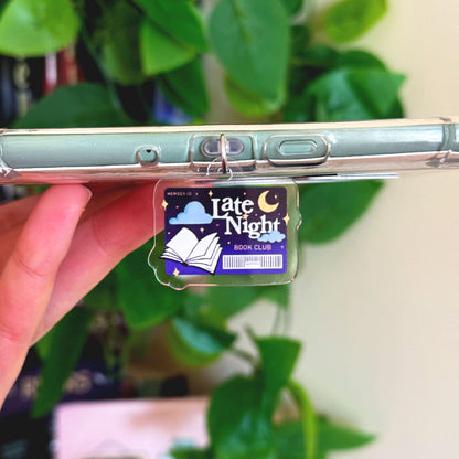 Late Night Book Club Kindle Charm, Kobo Charm & USB-C Dust Plug for Book Lovers, Kindle Accessories