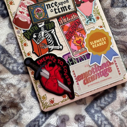 Enemies to Lovers Bookish Kindle Sticker