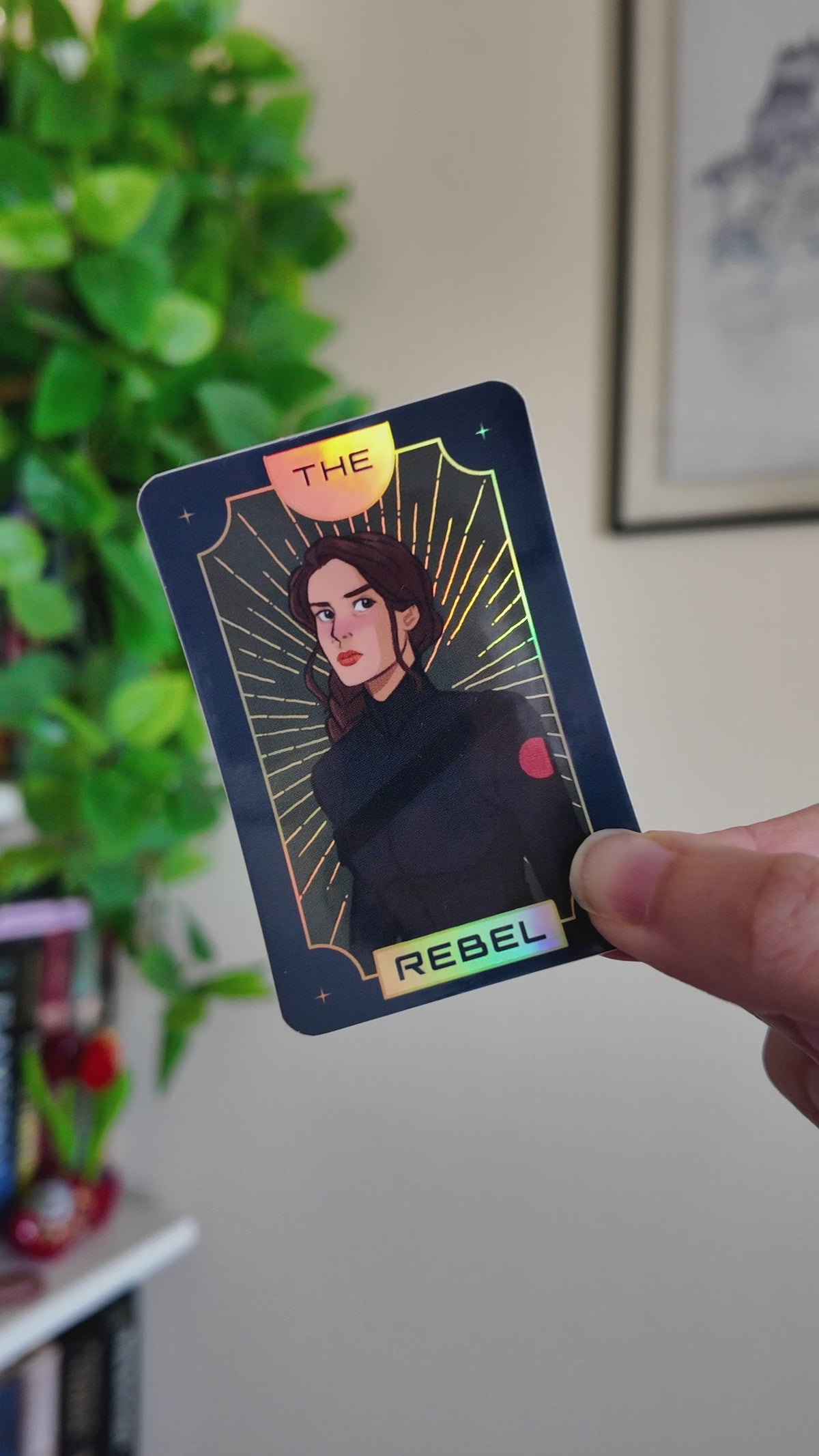 The Rebel YA Dystopian Tarot Card - Bookish Sticker Book Lover Gift