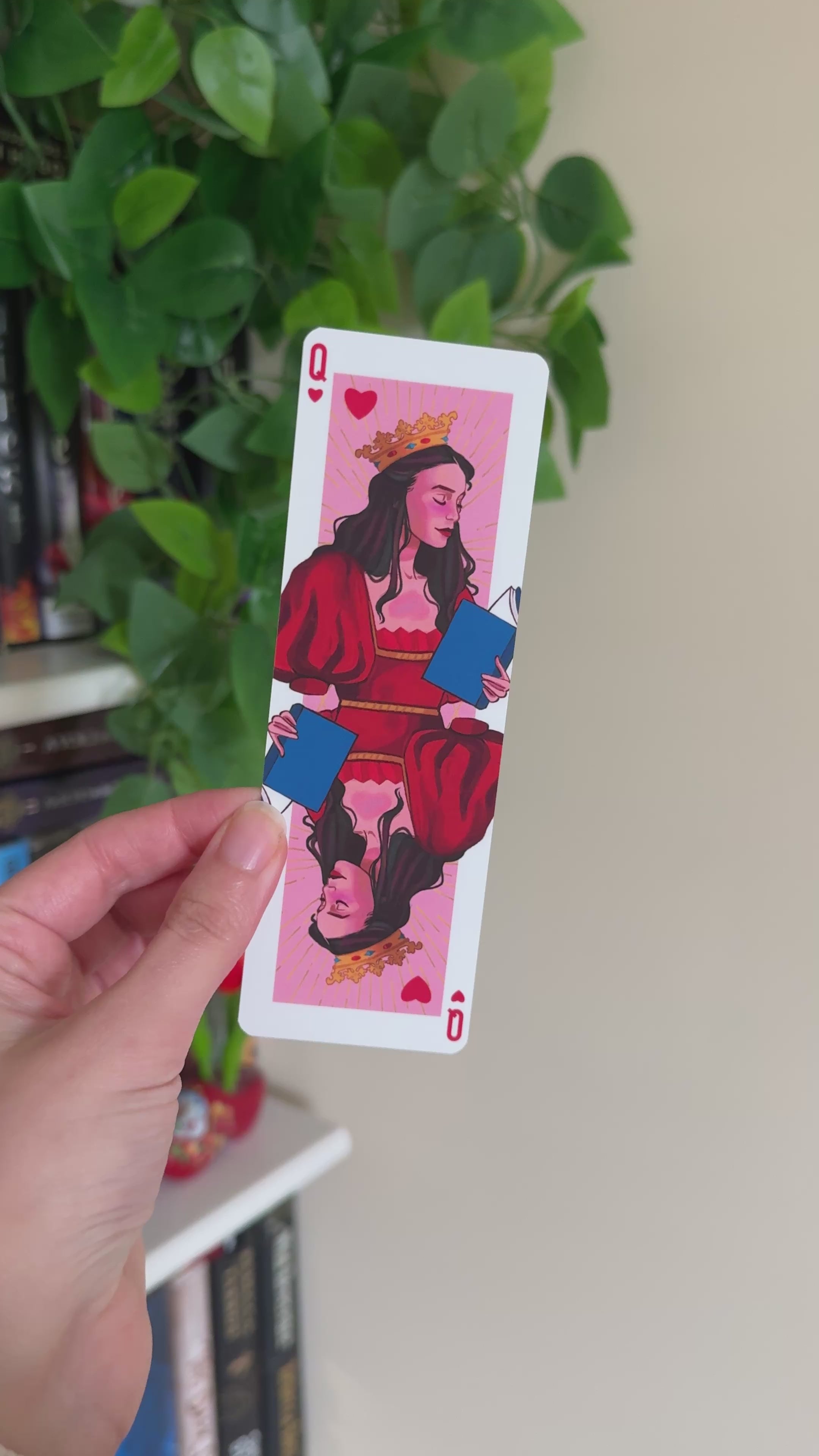 Queen of Books Soft Matte Bookmark